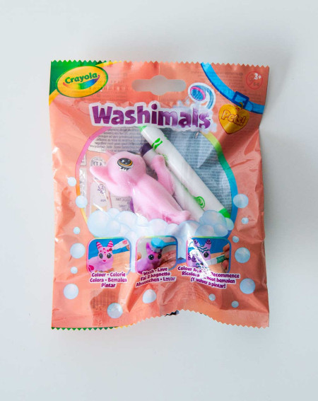 Crayola Washimals pastelne loomake roosa kiisupoeg - Sünnipäevakink - Agapics