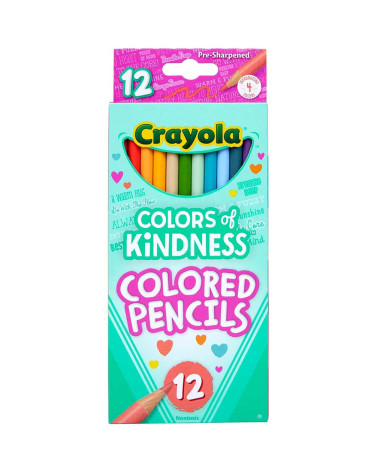 Crayola Coloured pencils 12pc Colours of kindness - Back to school supplies - Agapics