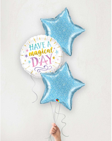 Balloon Bouquet blue stars Magical Day!