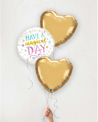 Balloon Bouquet golden hearts Magical Day!