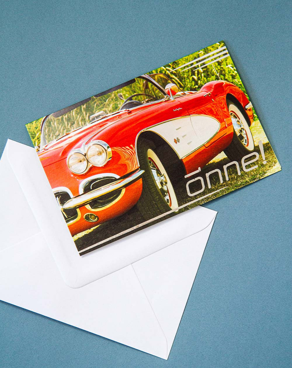 Card Red car - Greeting cards - Agapics