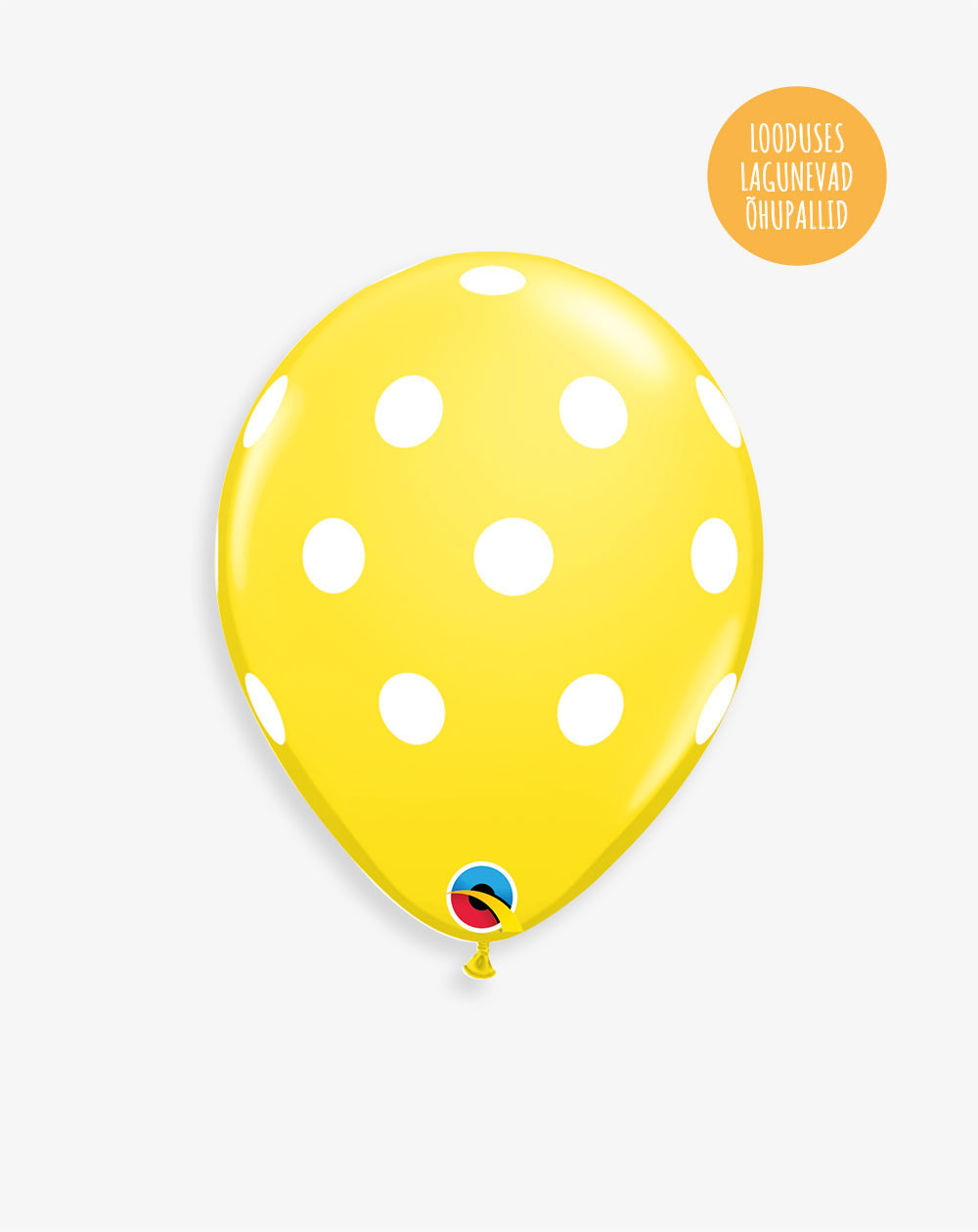 Latex Balloon Dots yellow