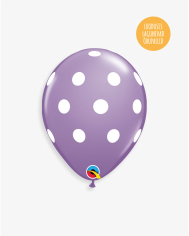 Latex Balloon Dots light purple
