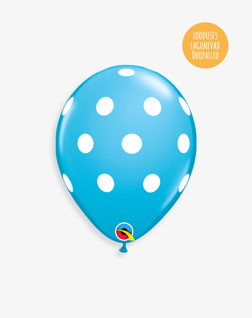 Latex balloon DOts blue