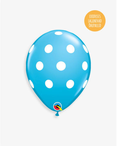 Latex balloon DOts blue