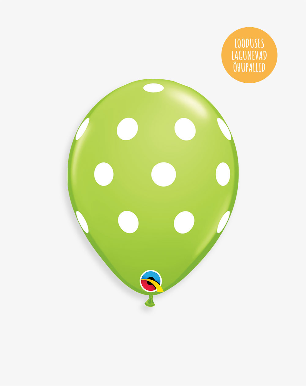 Latex Balloon Dots Light green