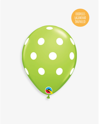 Latex Balloon Dots Light green