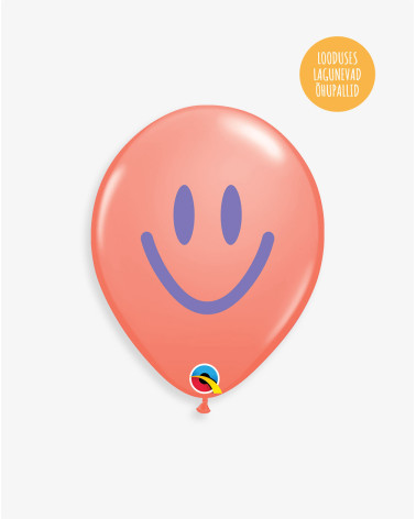 Lateks Balloon Smiling red