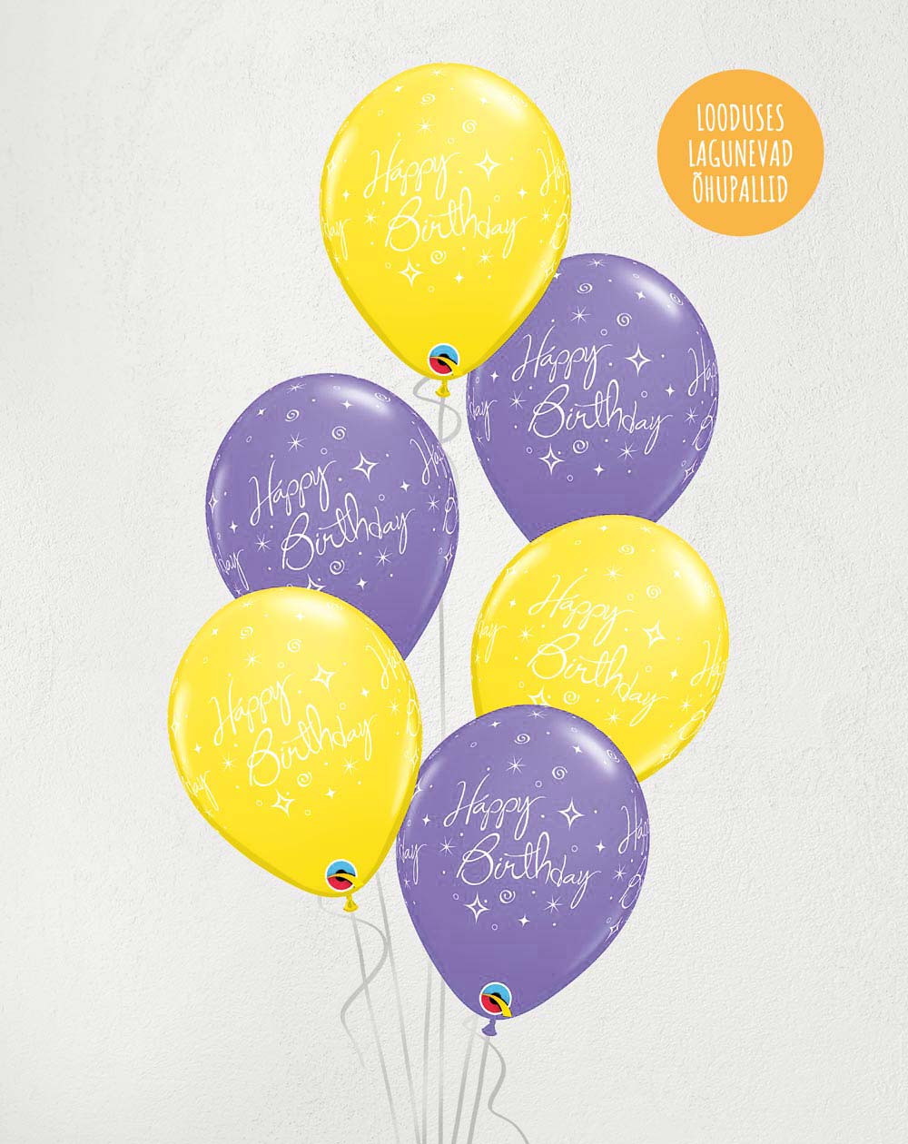 Big M Balloon Bouquet Birthday Purple