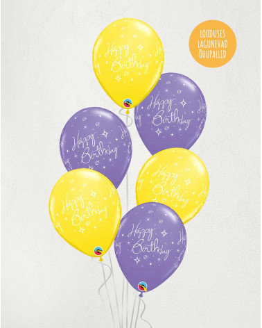 Big M Balloon Bouquet Birthday Purple