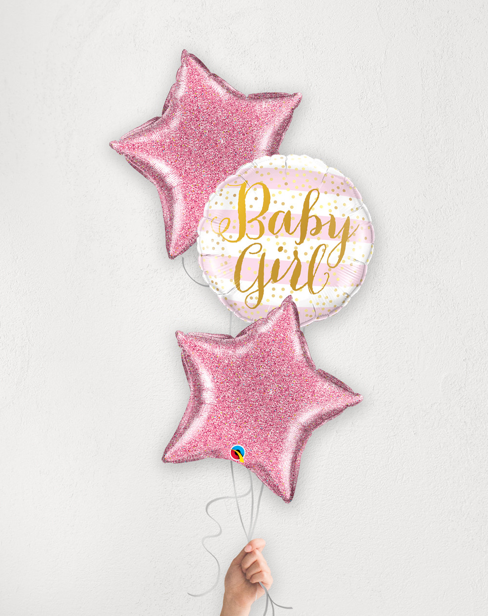 Balloon Bouquet Baby Girl's Stars - Agapics