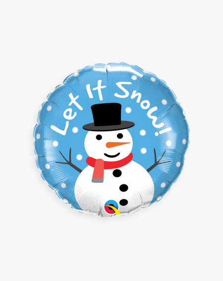 Foil Balloon Snowman