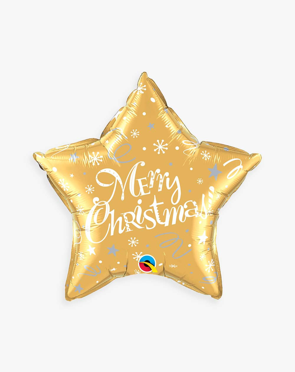 Balloon Merry Christmas golden star - Party balloons - Agapics