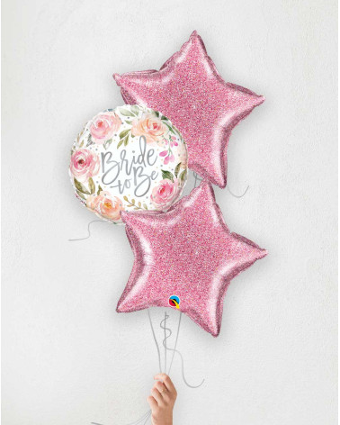 Balloon Bouquet Bride to Be stars