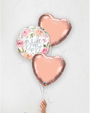 Balloon Bouquet Bride To Be hearts