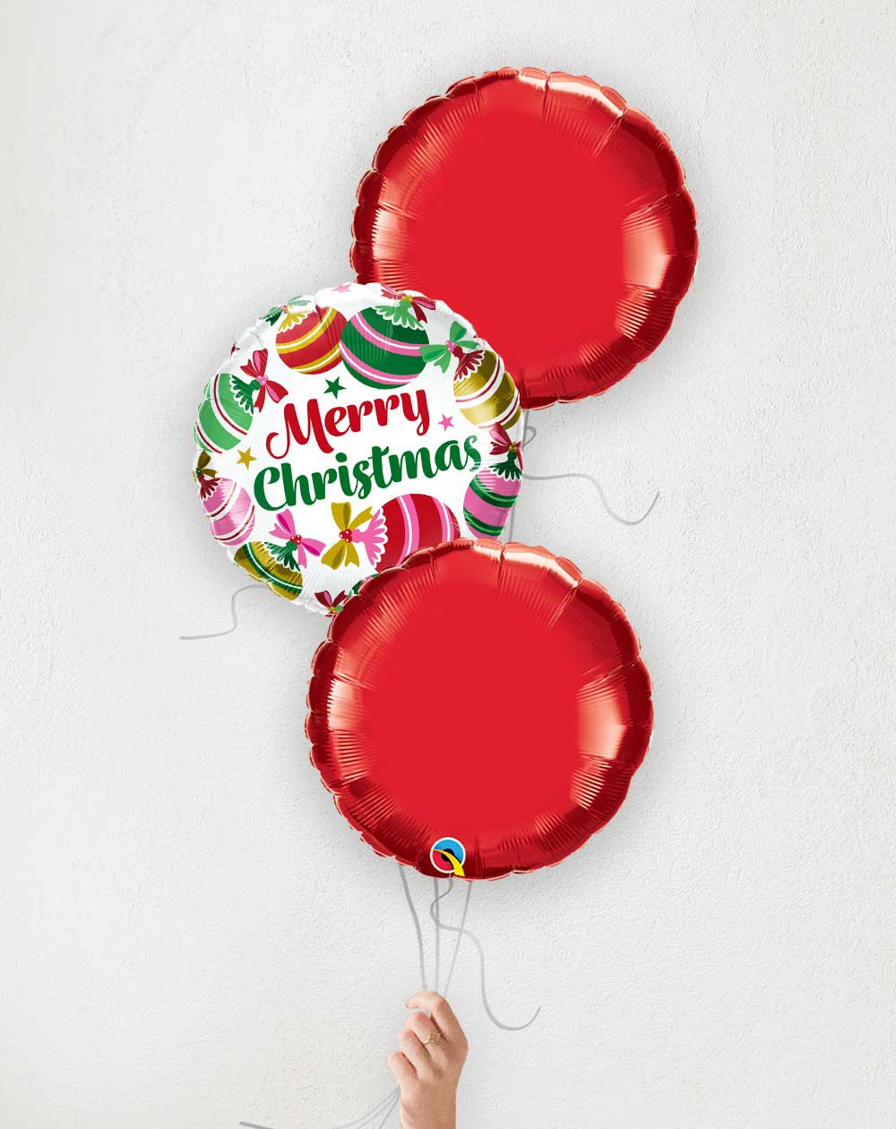 Balloon Bouquet Merry Christmas red