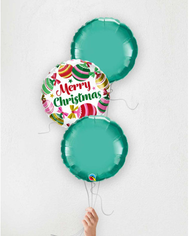 Balloon Bouquet Merry Christmas green