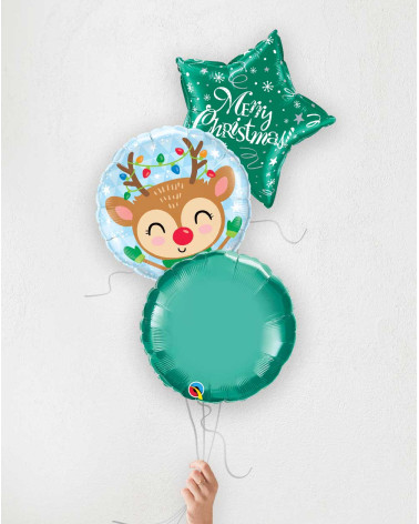 Balloon Bouquet Reindeer green