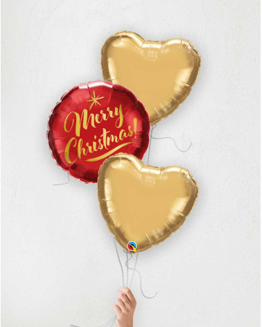 Balloon Bouquet Golden Christmas