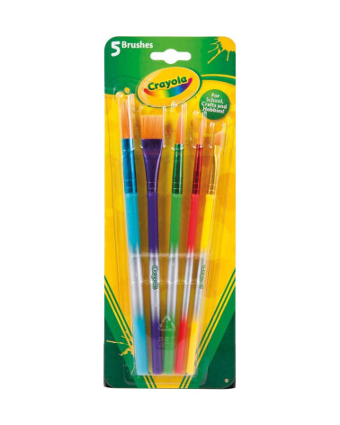 Crayola Värvipintslid 5tk - Koolitarbed - Agapics