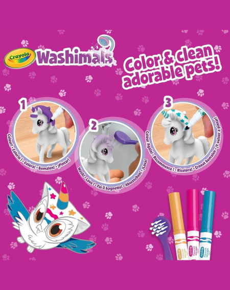 Crayola Washimals Erilised Loomad 3tk - Laste kingid - Agapics