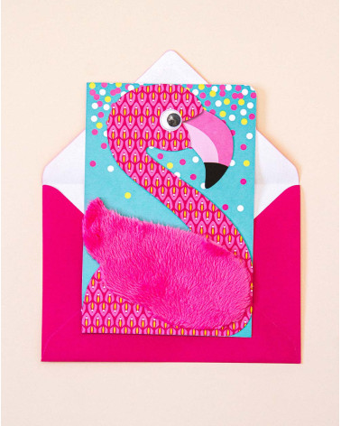 Card Flamingo