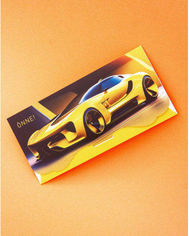 Pocket Card Yellow car