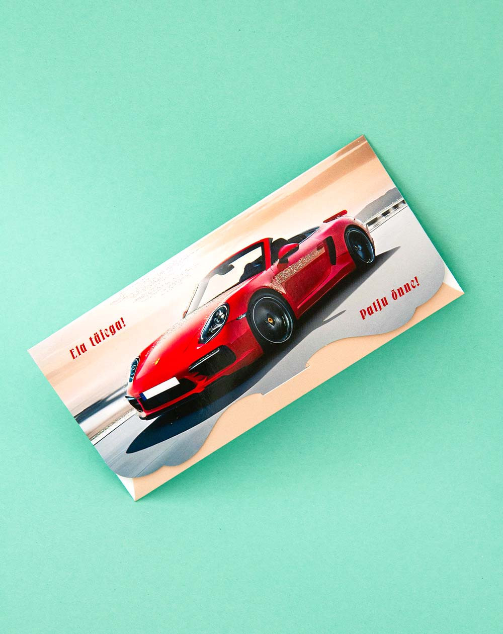 Pocket Card Red Porsche