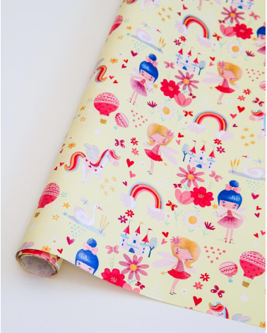 Wrapping paper Fairies and unicorns