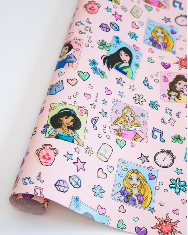 Wrapping paper Disney Princesses and gems