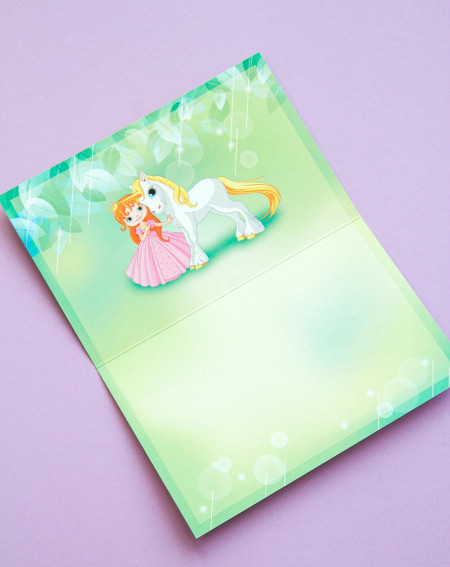 Card Little princess and pony