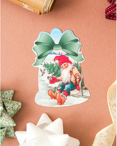 Small Christma Gift Bag Card Elf