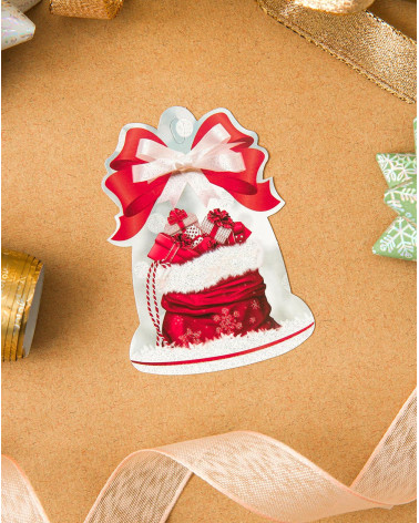 Small Christmas Gift Bag Card Santa´s  Gift Bag