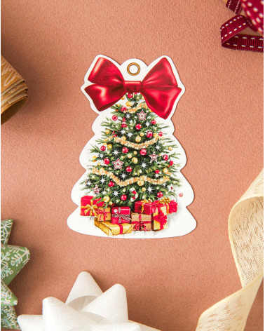 Hallmark Small Christmas Gift Bag Card Christmas Tree and presents