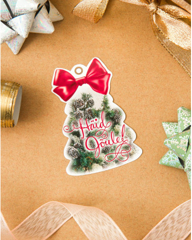 Small Christmas Gift Bag Card Christmas Tree