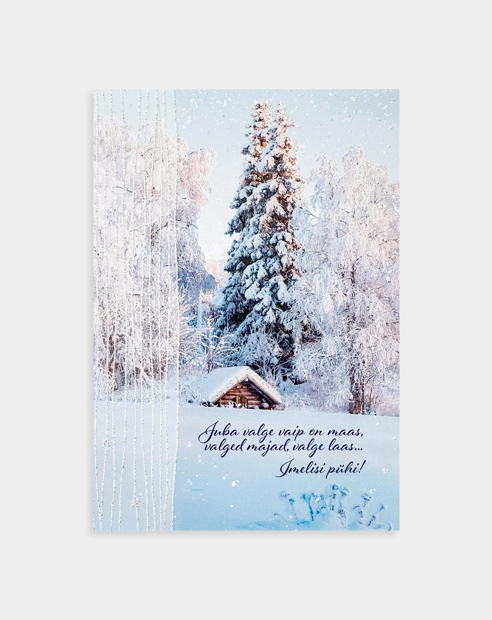 Hallmark Christmas one page postcard Winter nature