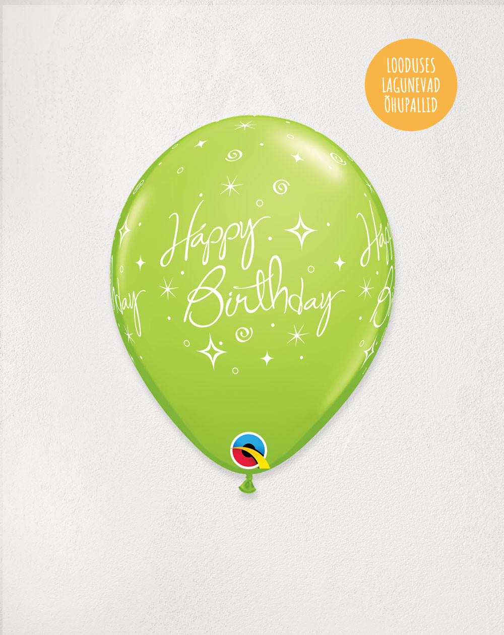 Latex Balloon Green Birthday