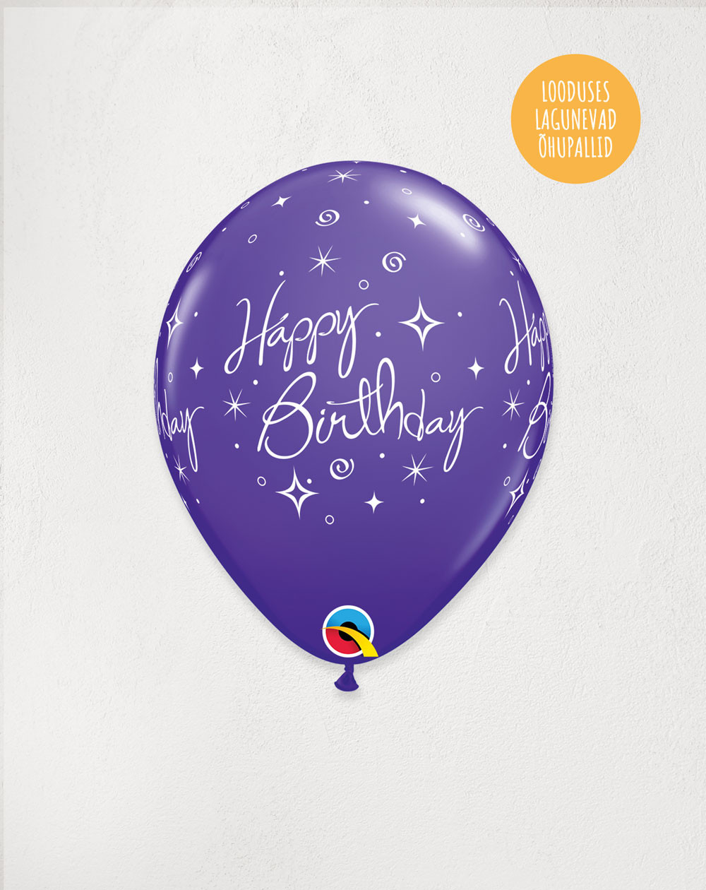 Latex Balloon Dark Purple Birthday