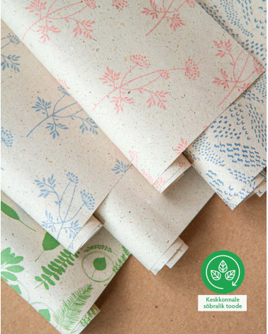 Wrapping Kraft paper Blue spots