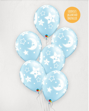 Big M Balloons Moon and Stars blue