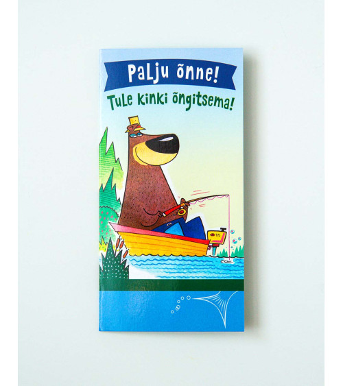 Hallmark Pocket Card Bear is fishing