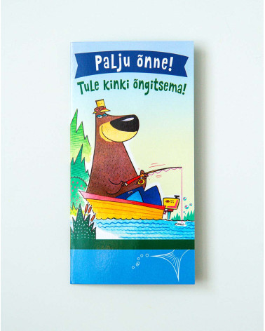 Hallmark Pocket Card Bear is fishing