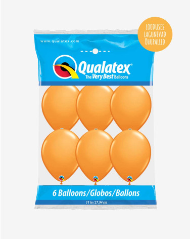 Balloons 6pc Orange in a pack