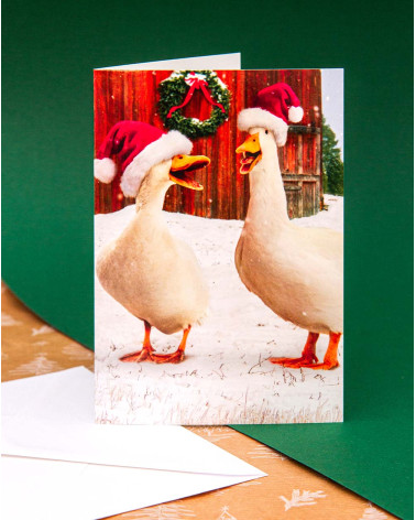 Avanti Christmas Card Holiday quackers