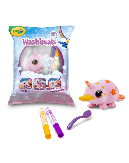 Crayola Washimals pastelne loomake roosa nokkloom