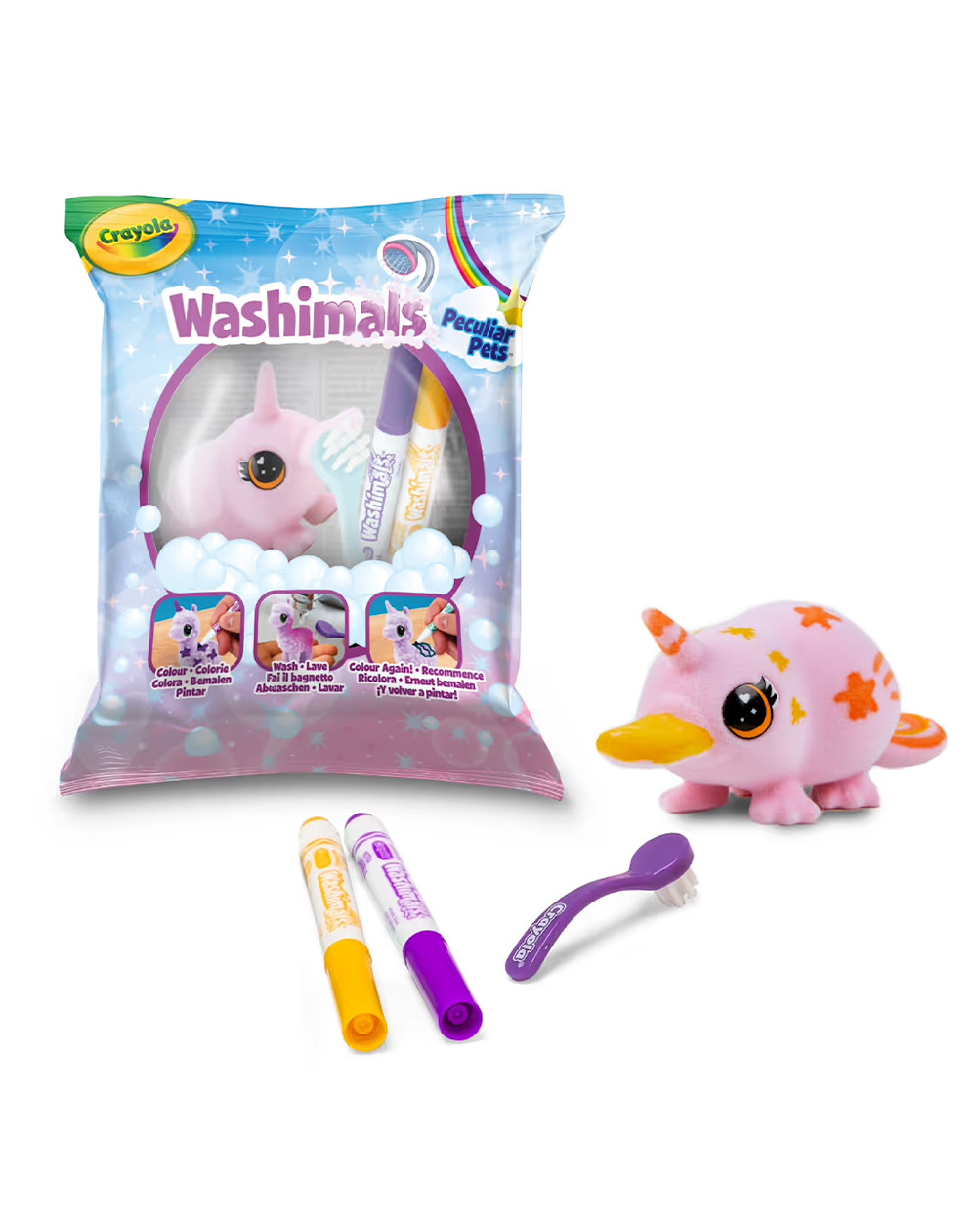 Crayola Washimals Pastel Pet pink platypus