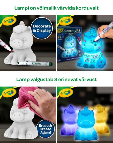 Crayola Värvitav lamp Ükssarvik