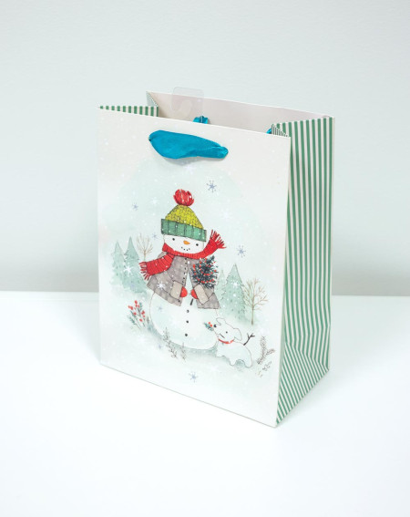 Medium Gift Bag M Snowman