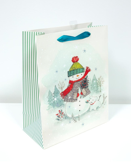 Large Gift Bag L Snowman