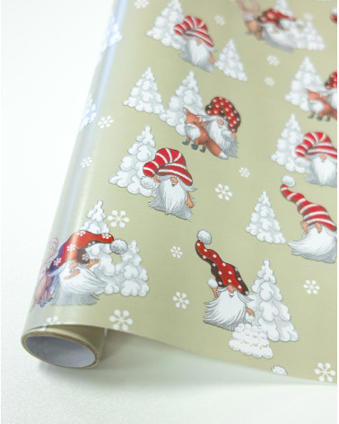 Wrapping paper Elves